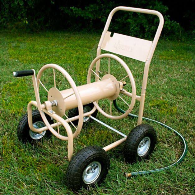 Liberty Garden 870M12 Industrial 4Wheel Garden Hose Reel Cart, Holds