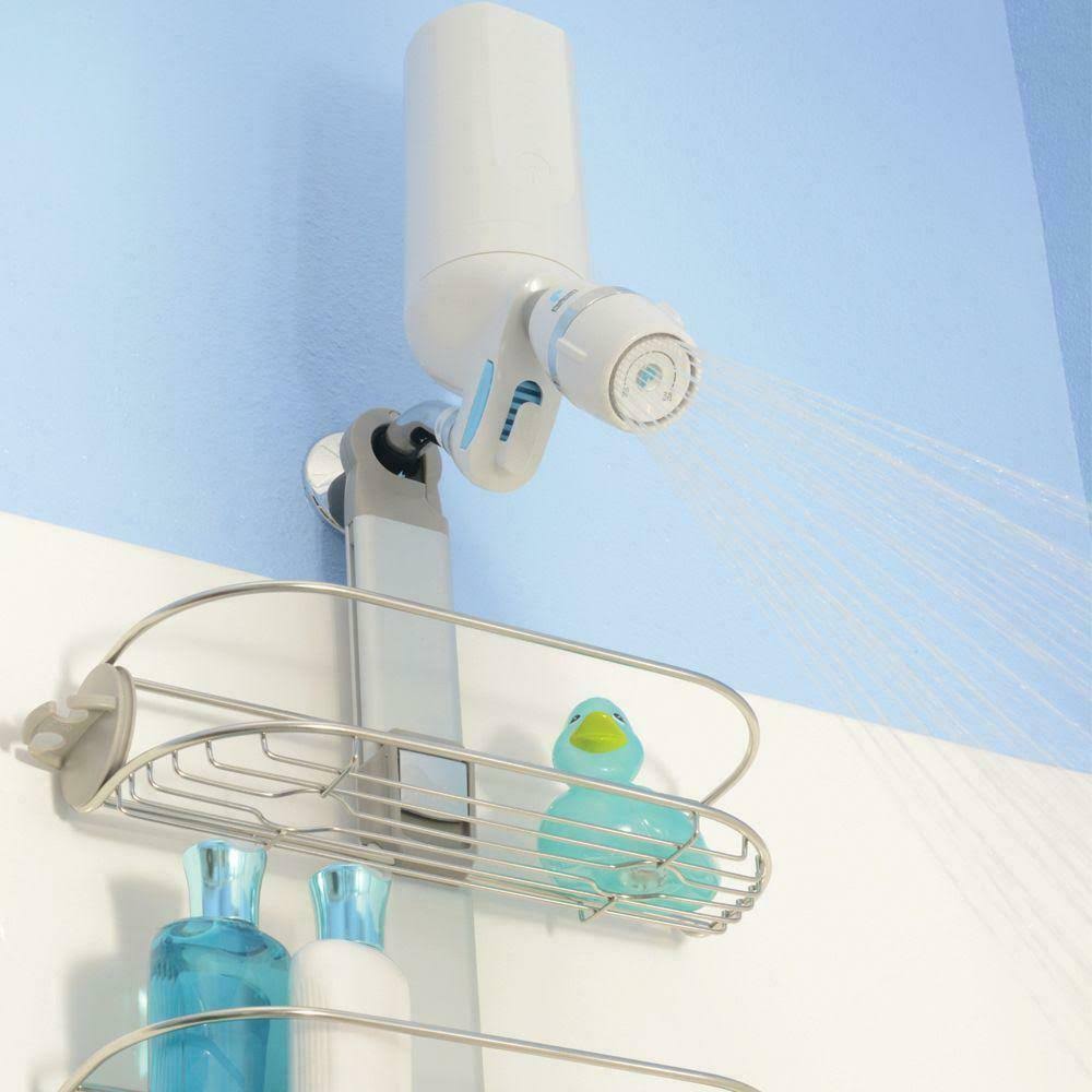 Pelican Water 3Stage Premium Shower Filter with Shower Head, White dersya