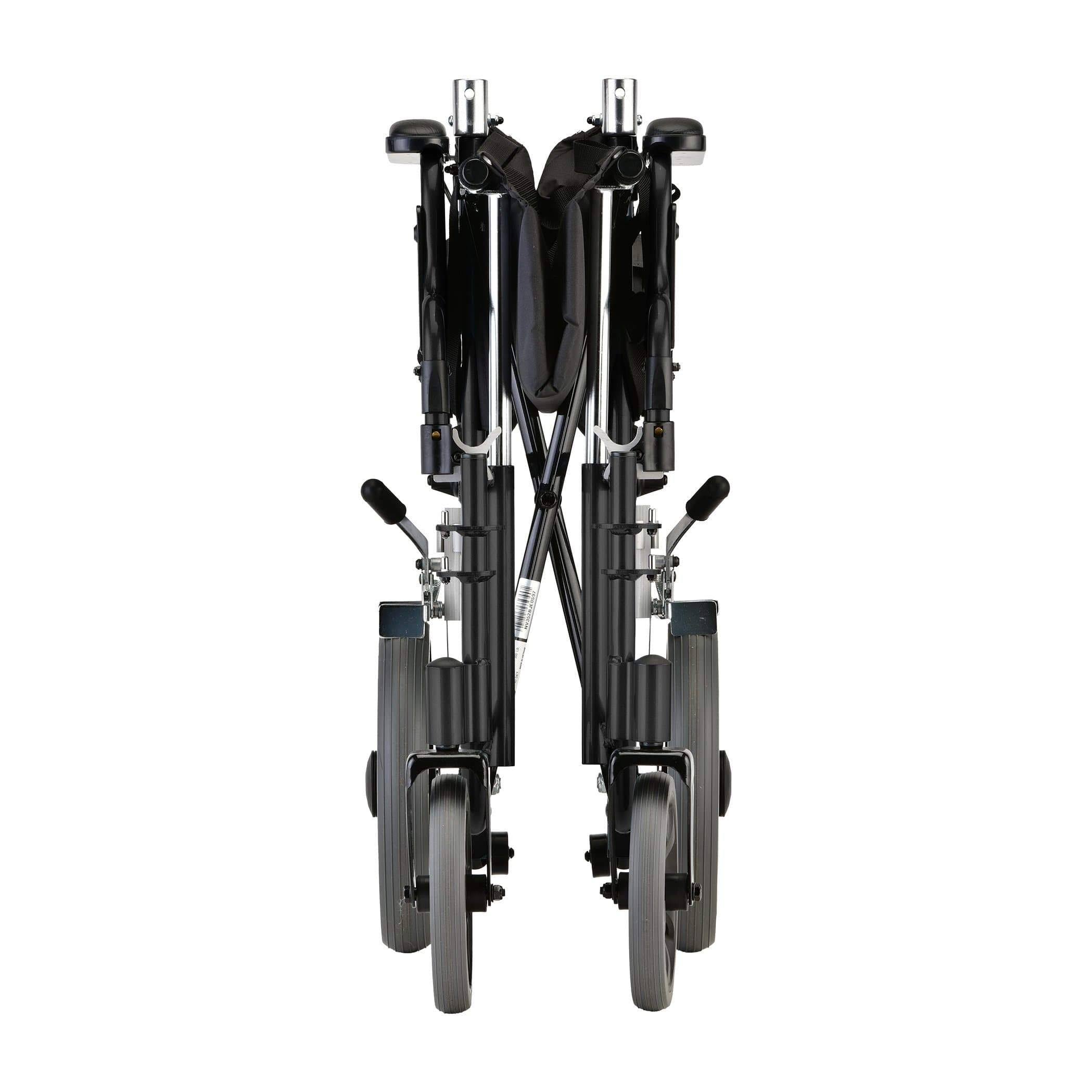 Nova Medical Lightweight Transport Chair with 12” Rear Wheels Purple