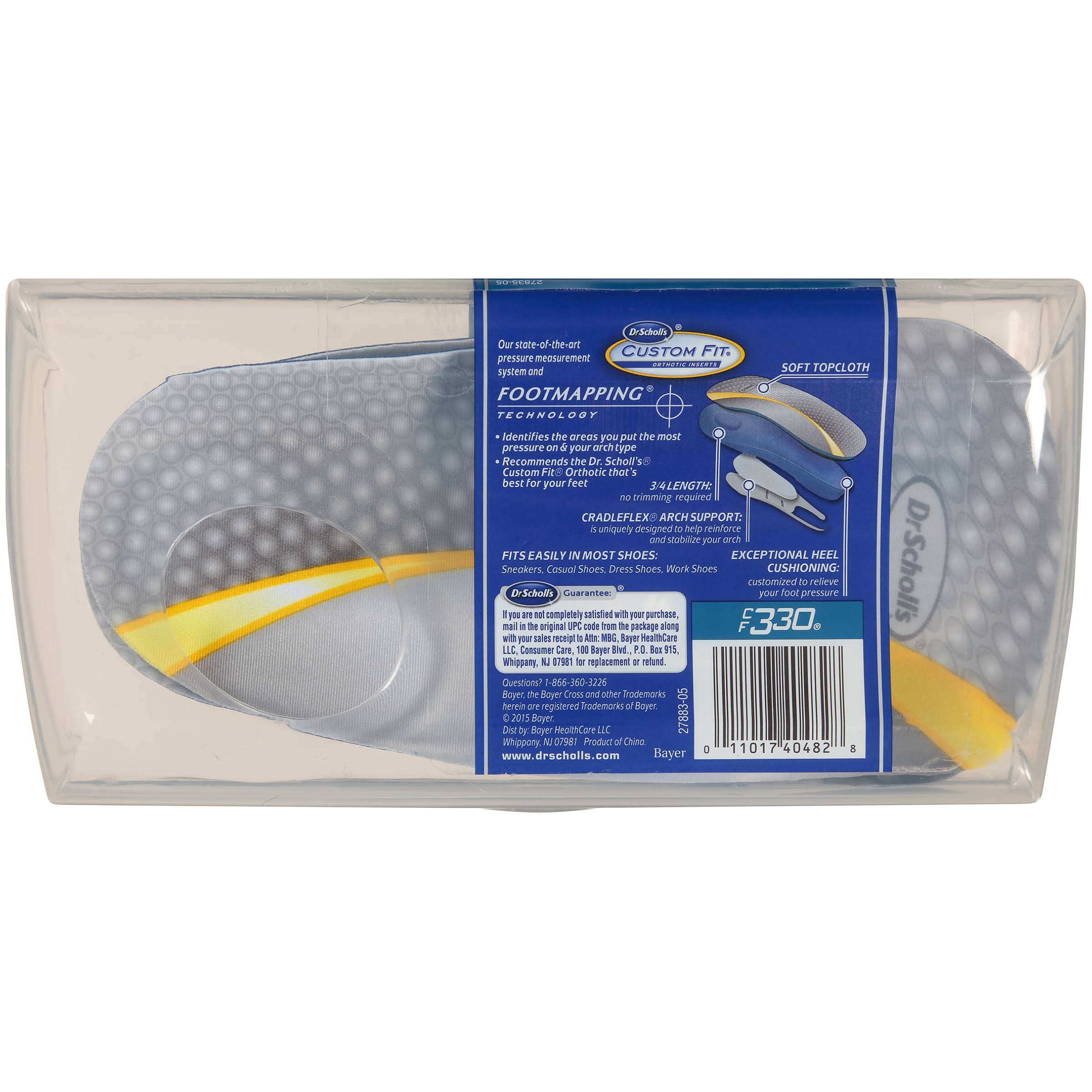 Dr Scholls Custom Fit Orthotic Inserts, CF 330 dersya