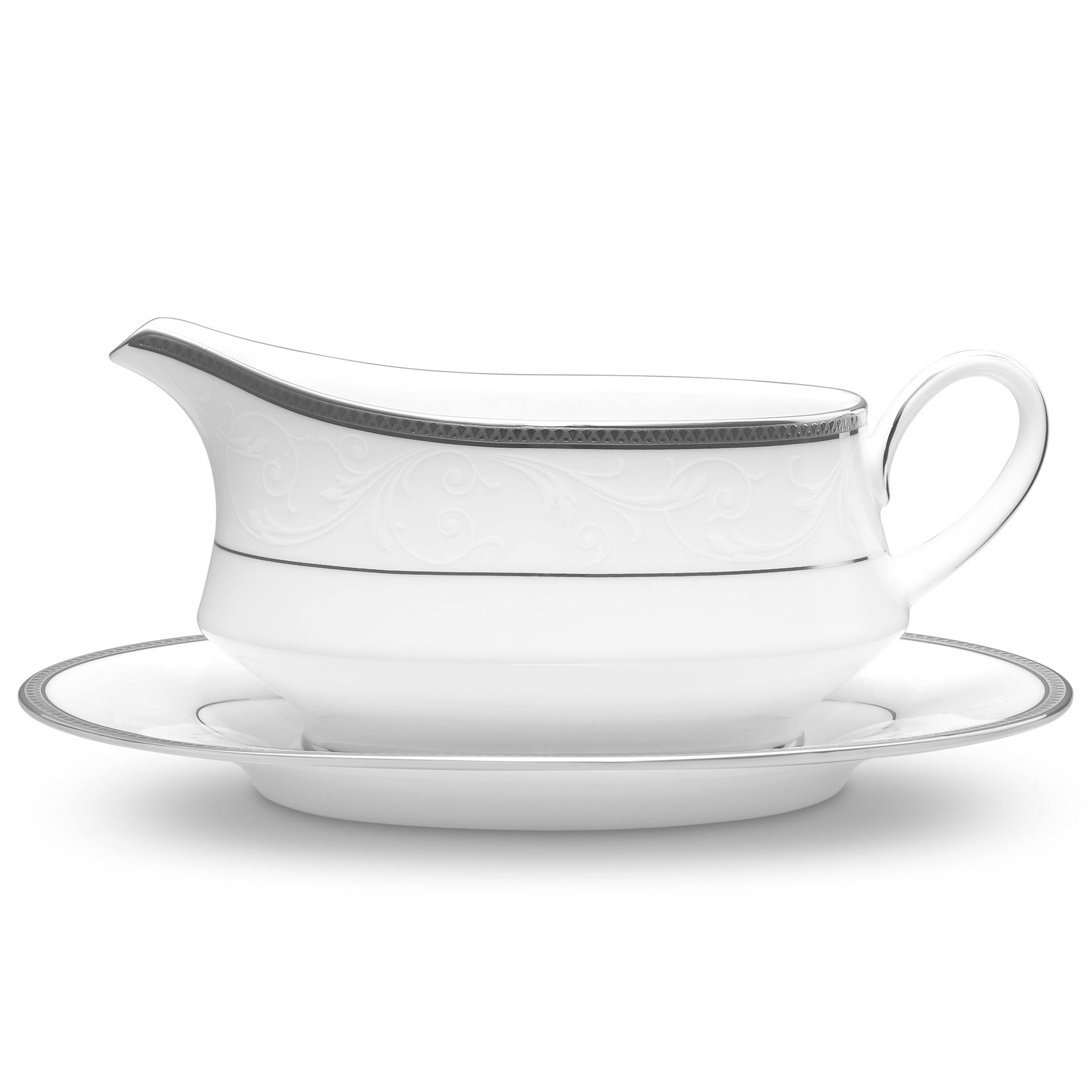 Noritake Regina Platinum Gravy Boat dersya