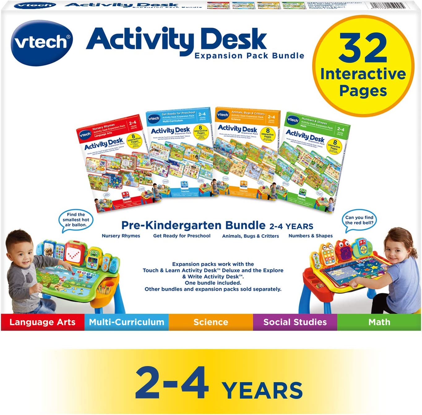 VTech Activity Desk 4in1 PreKindergarten Expansion Pack Bundle for