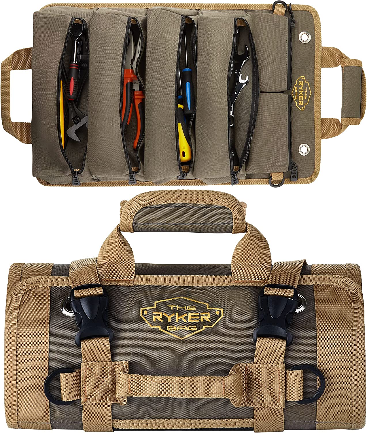 The Ryker Bag Roll Up Tool Bag, Small Tools Organizer dersya