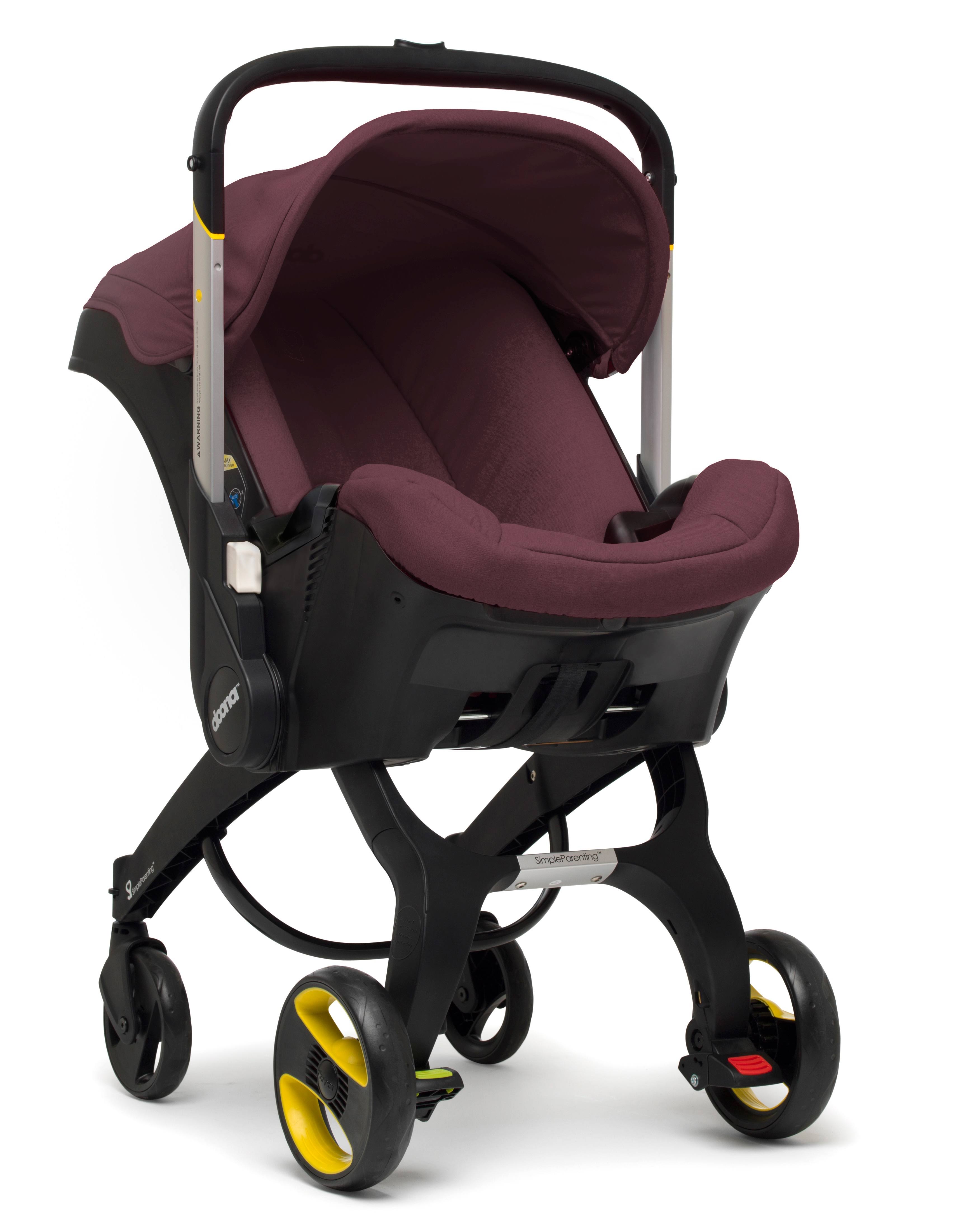 Doona Infant Car Seat Stroller with Base Burgundy Cherry dersya