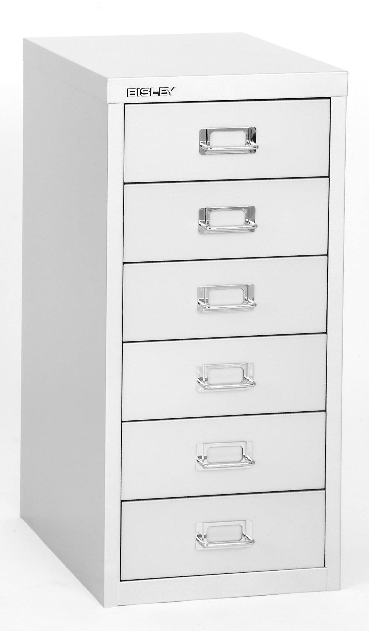 🔥Bisley Steel 6Drawer Under The Desk Multidrawer Storage Gray