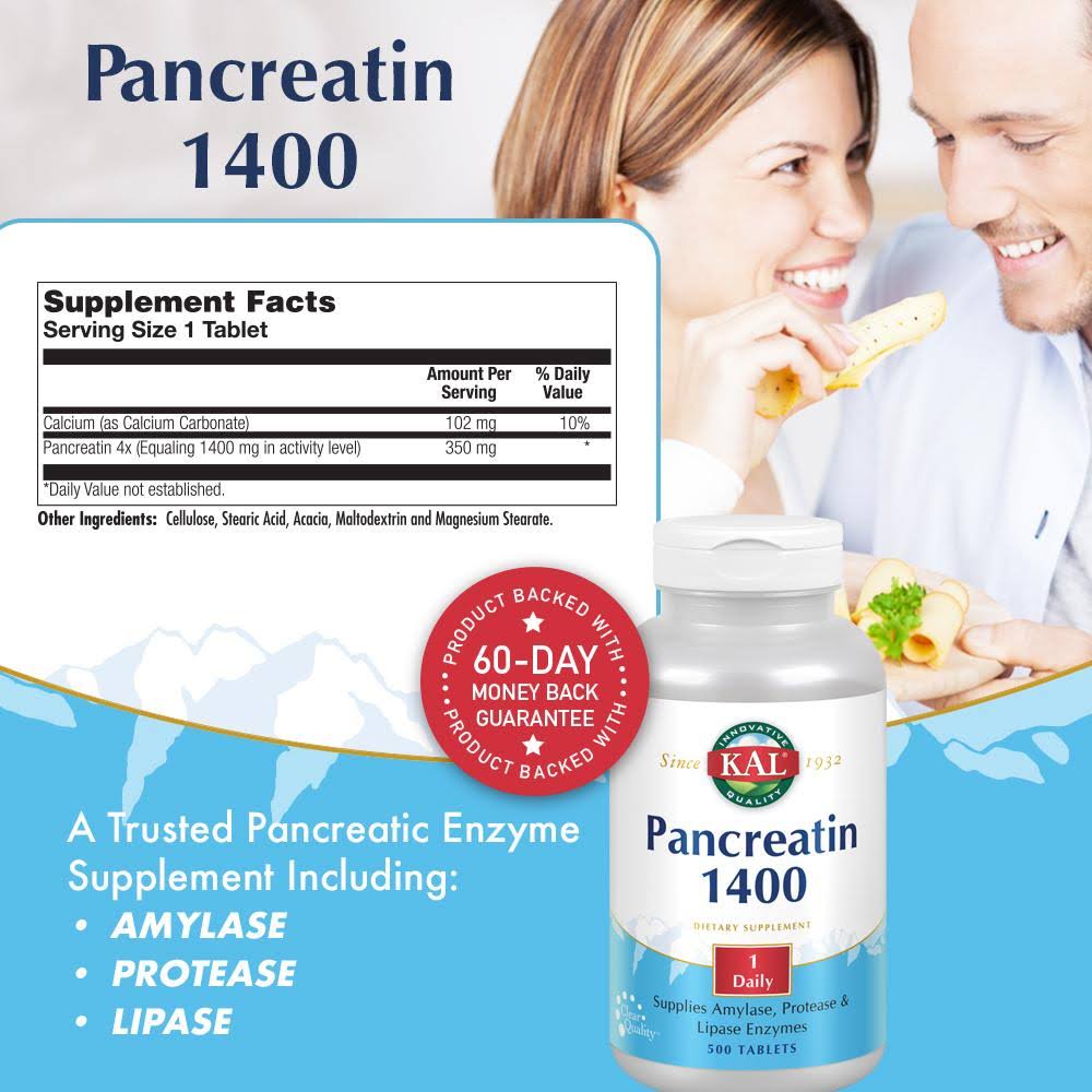 🔥Kal Pancreatin 1400mg - 500 Tablet - dersya