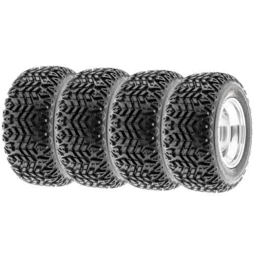 Full Set of 4 Sunf 25x1012 25x10x12 All Terrain 4 Ply ATV UTV Tires