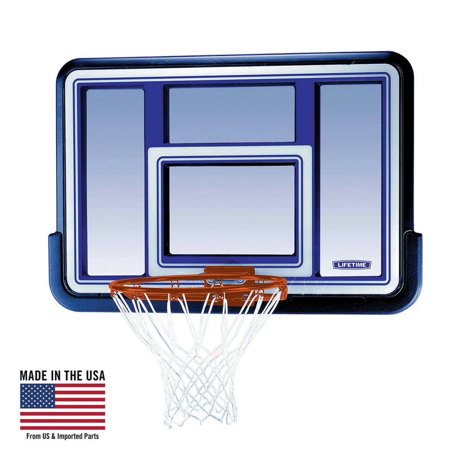Lifetime Replacement Basketball Backboard, Black Fusion, 44x22 dersya