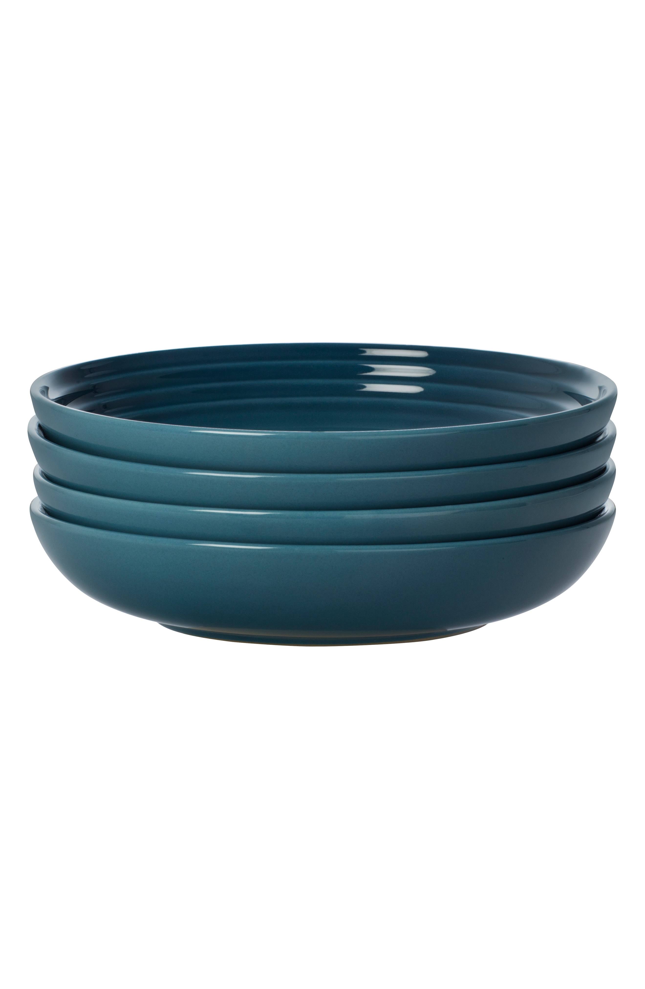 Le Creuset 8.5x22 Pasta Bowls in Marine (Set of 4) dersya