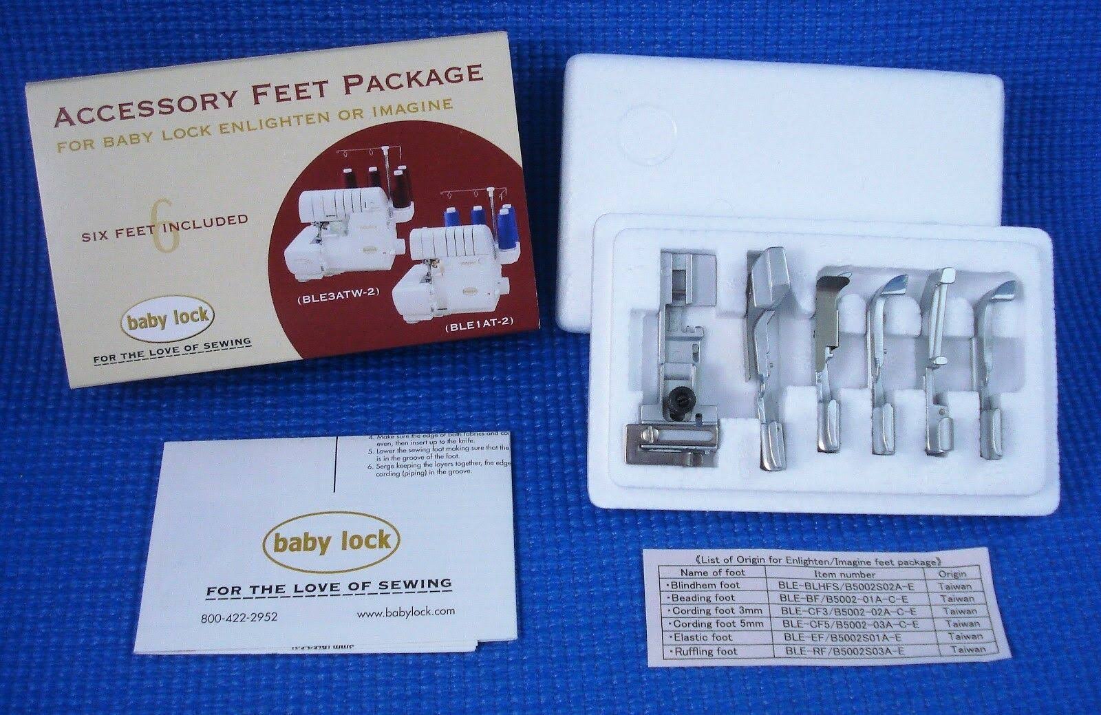 Baby Lock Serger Accessory Feet Pack dersya