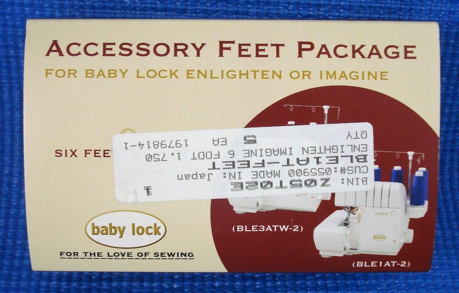 Baby Lock Serger Accessory Feet Pack dersya