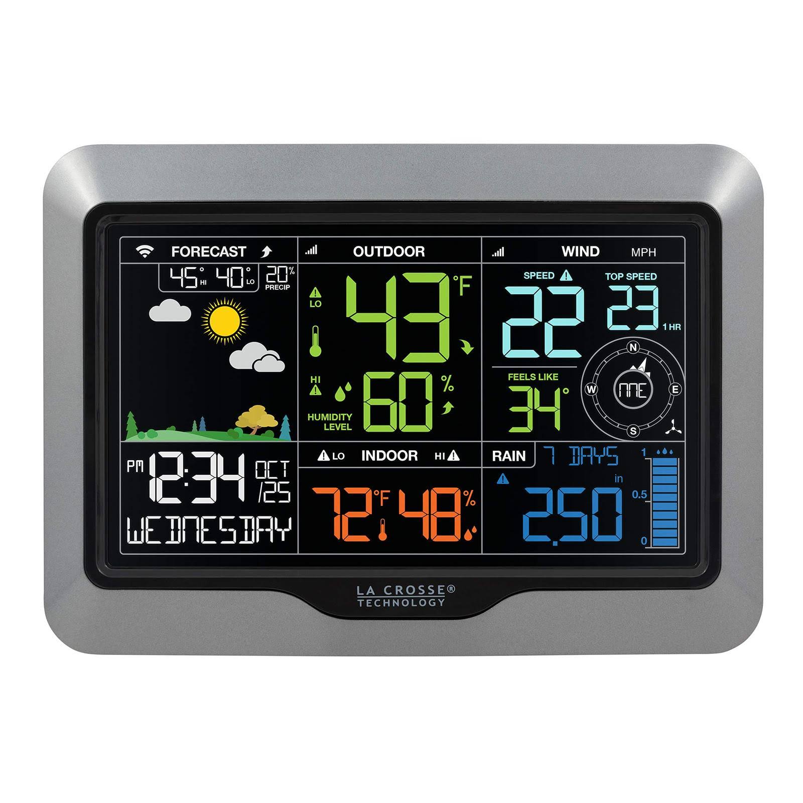 La Crosse Technology V40a-pro-int Wi-Fi Professional Weather Center ...