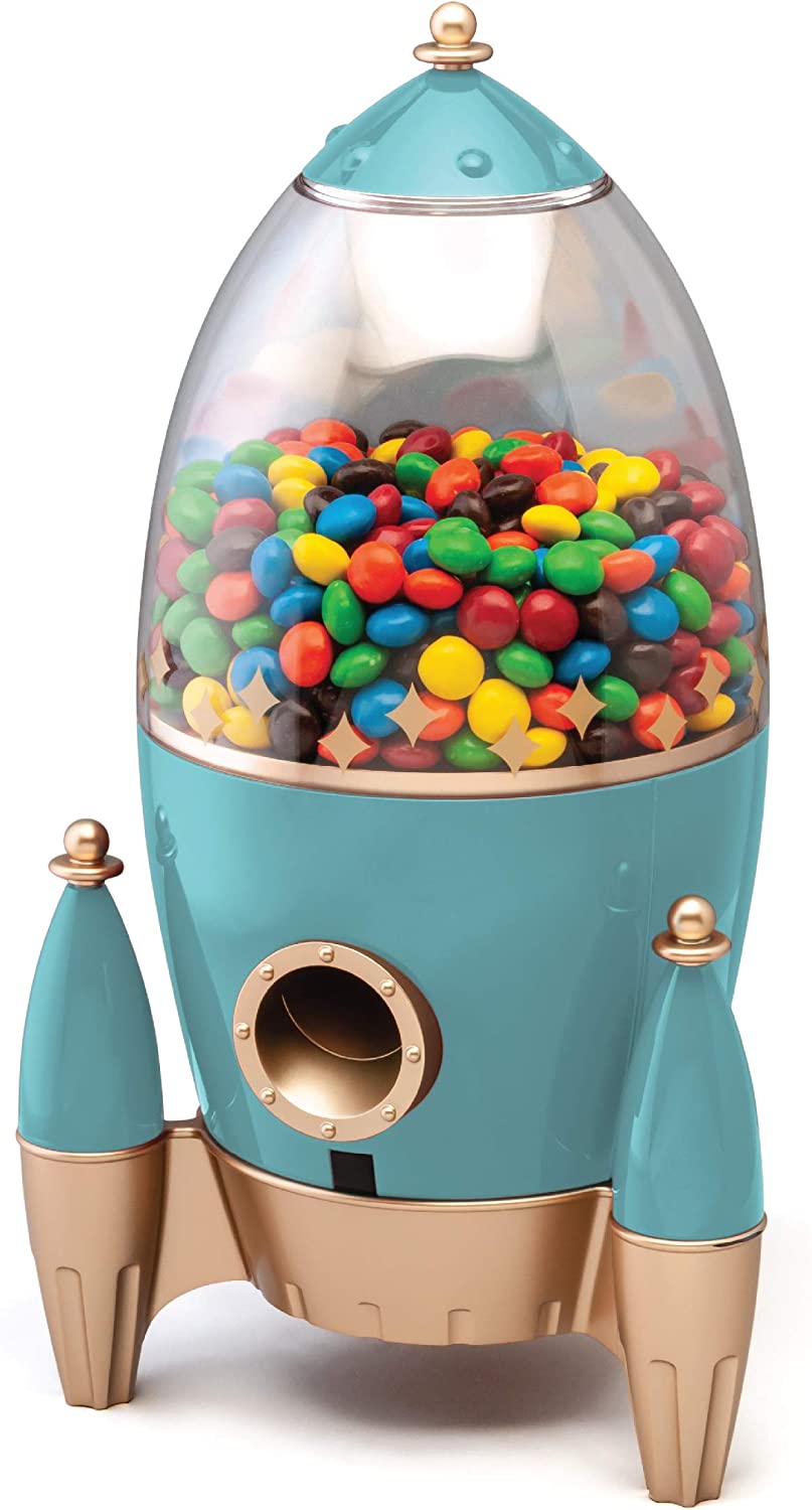 FAO Schwarz Rocket Candy Dispenser, Automatic Gumball Machine for Kids