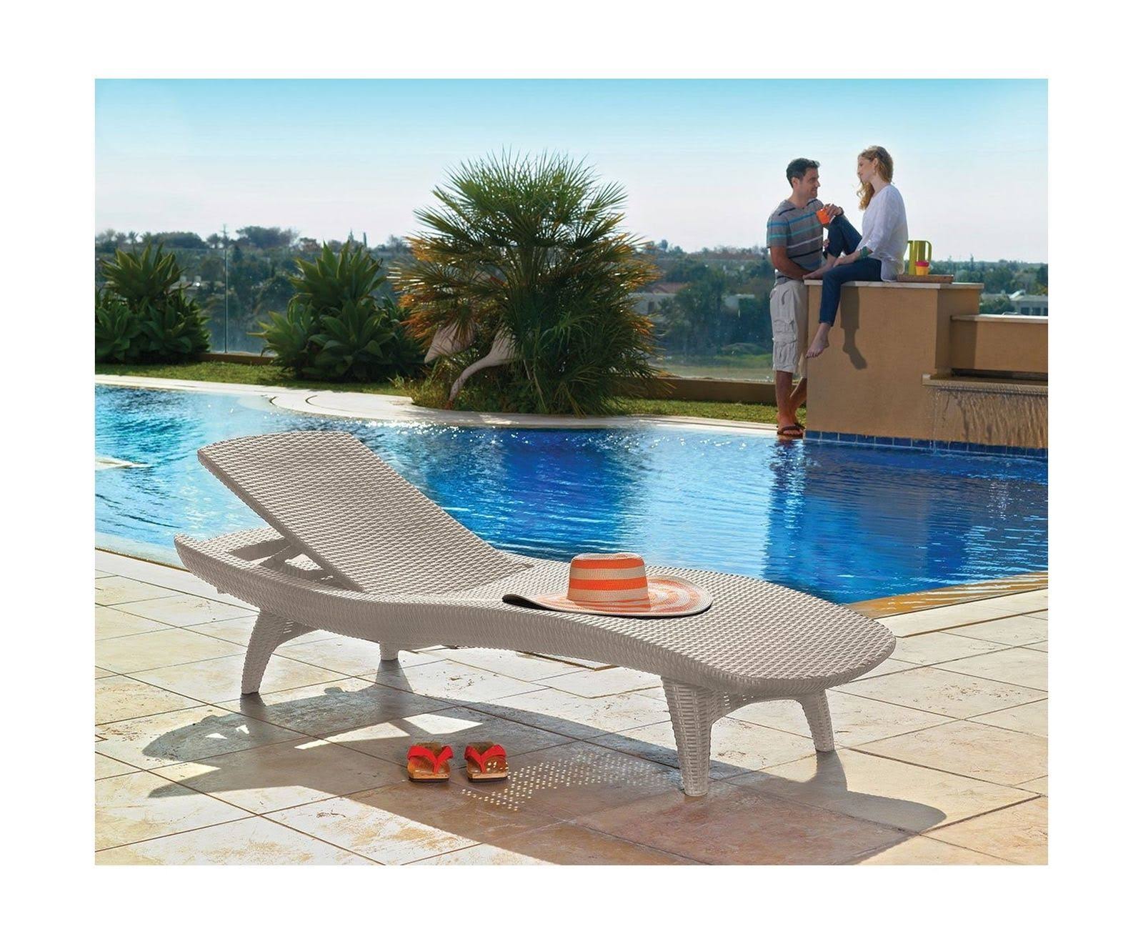 🔥Keter Pacific 2Pack AllWeather Adjustable Outdoor Patio Chaise