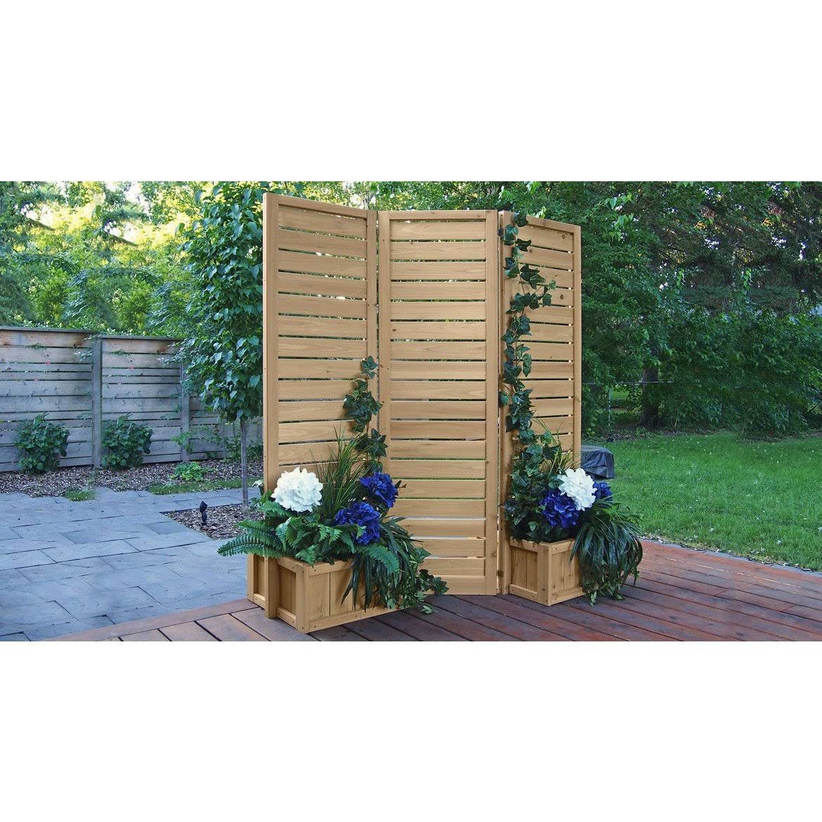 🔥Yardistry Fusion Privacy Screen With Planters   Dersya