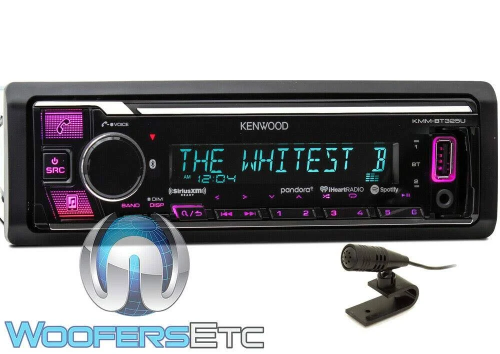 Kenwood Kmmbt325u Single DIN Digital Media Receiver with Bluetooth