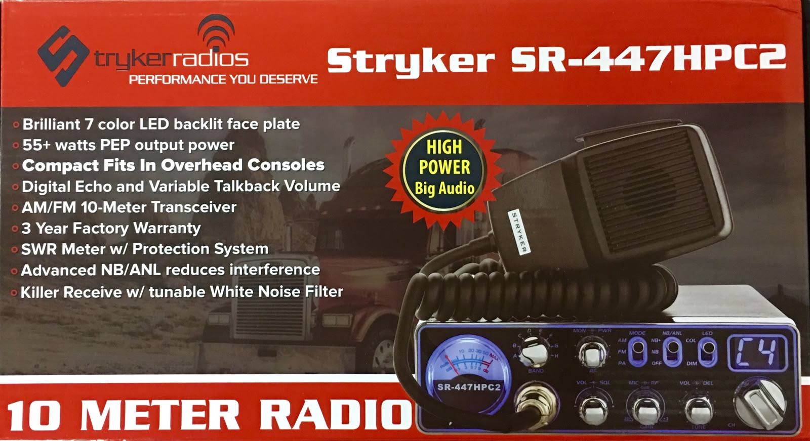 Stryker 447HPC2 10 Meter Radio, dersya