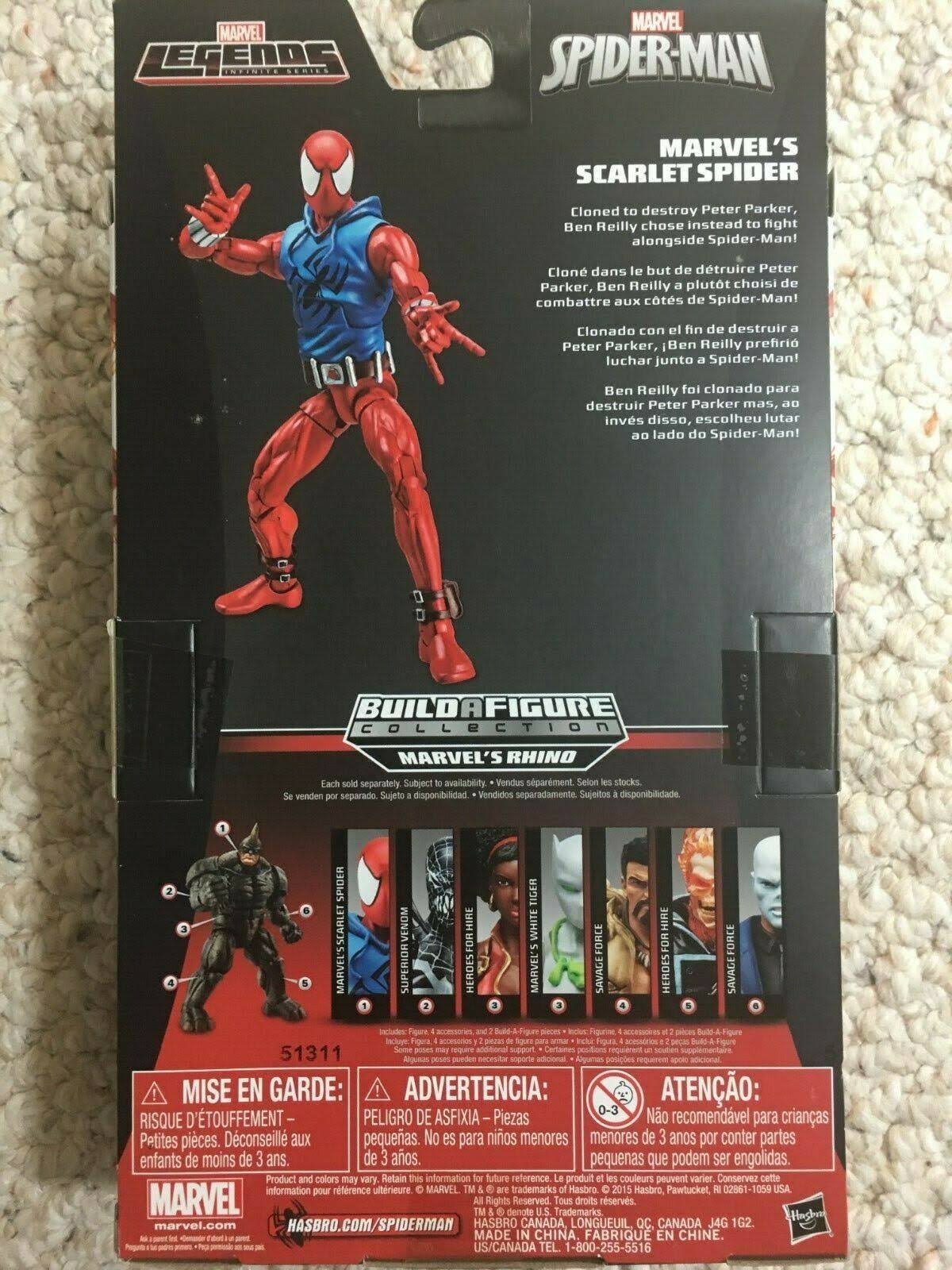 🔥Scarlet Spider Marvel Legends Infinite Rhino Series - dersya