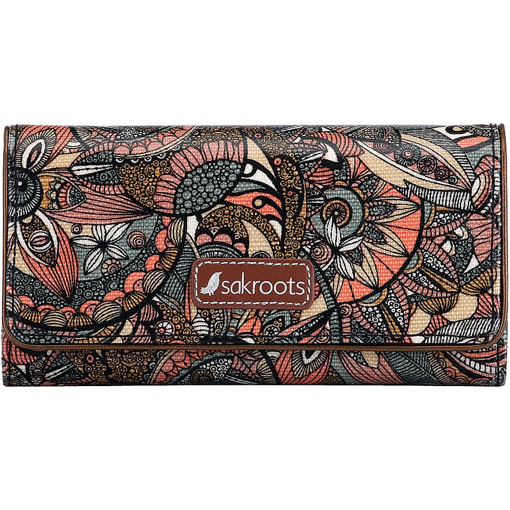 🔥Sakroots Snap Trifold Wallet Sienna Spirit Desert dersya