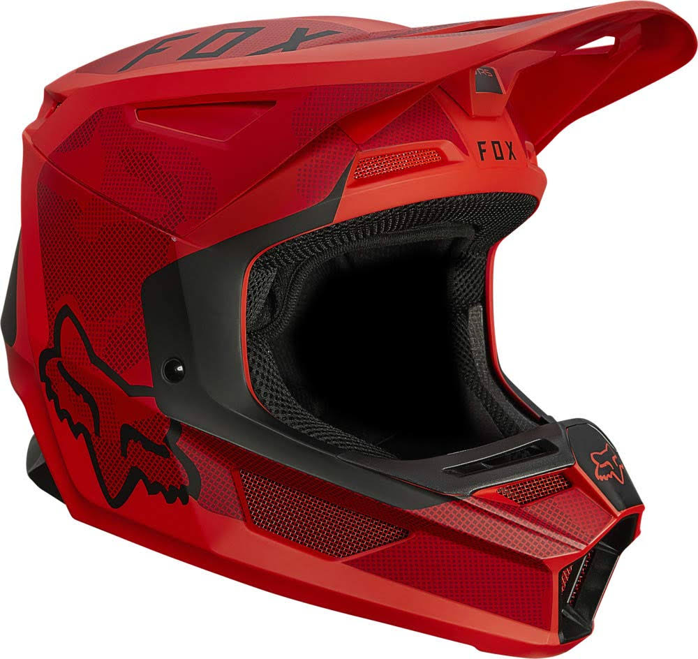 Fox Racing V2 Speyer Helmet Large / Flame Red dersya