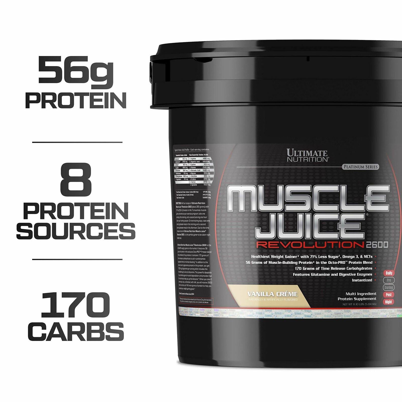 Ultimate Nutrition Muscle Juice Revolution 2600 (11.1lbs Vanilla) dersya