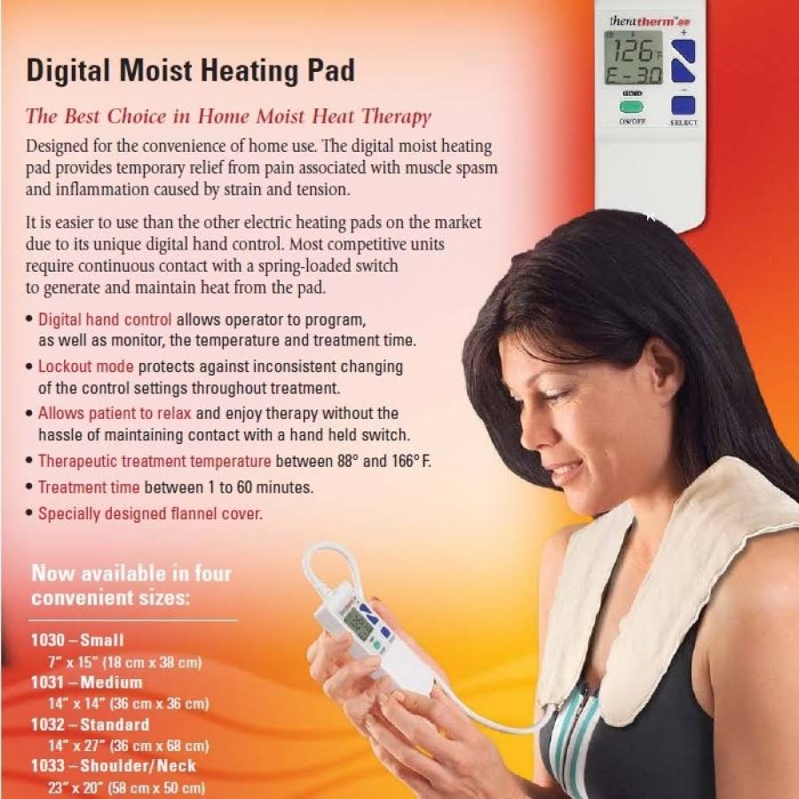 Theratherm Digital Moist HEATING Pad (Medium) dersya