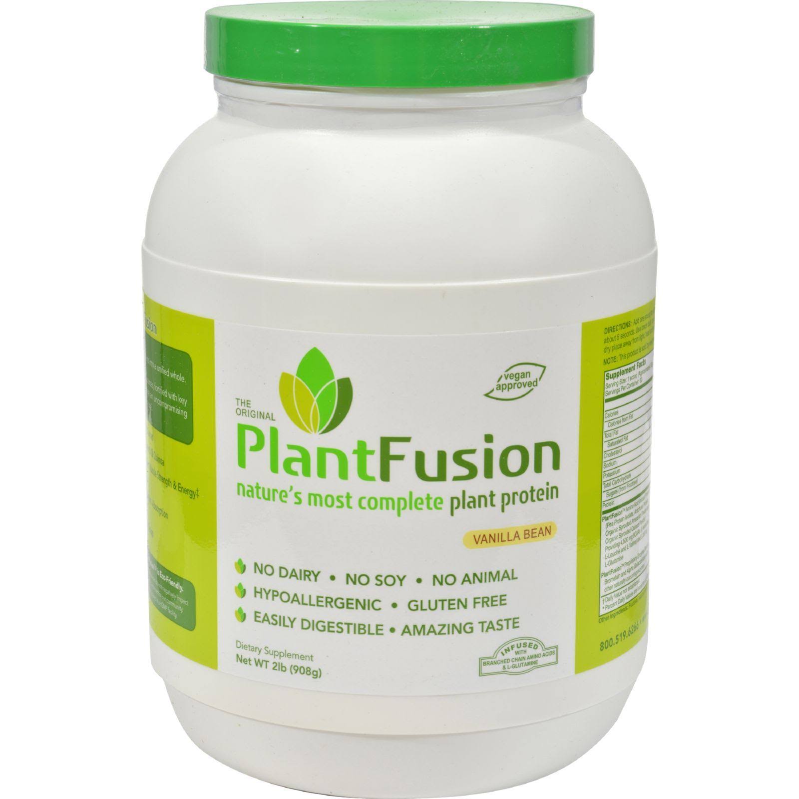 Plantfusion Vanilla Protein Powder 2 lb tub dersya