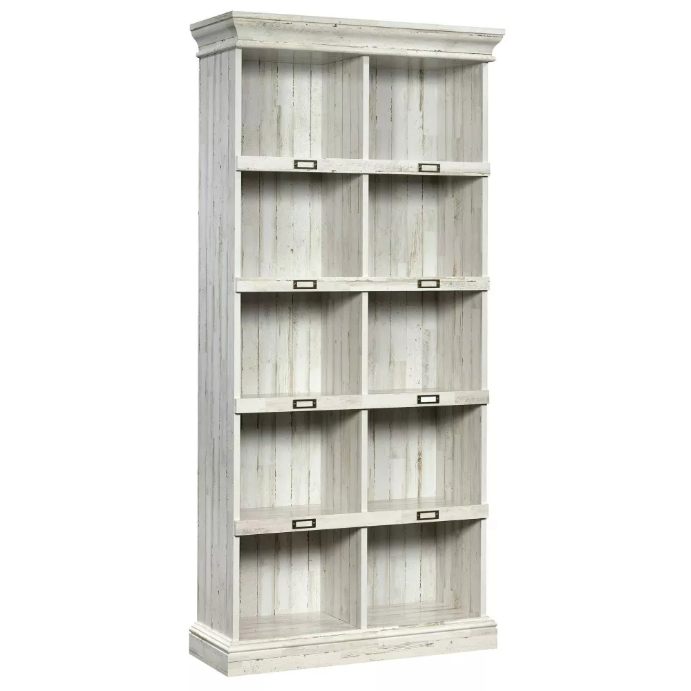 Sauder Barrister Lane Tall Bookcase White Plank dersya