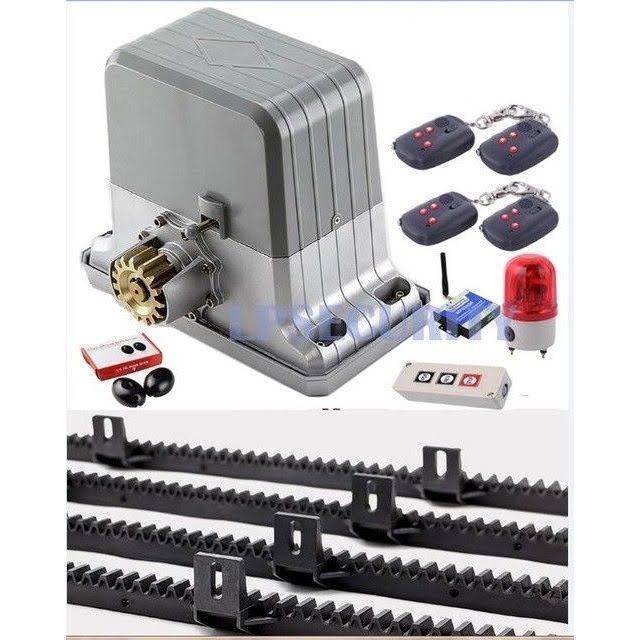 NSEE PY18008 1800KG/4000LB Rack and Pinions Automatic Slide Gate Door