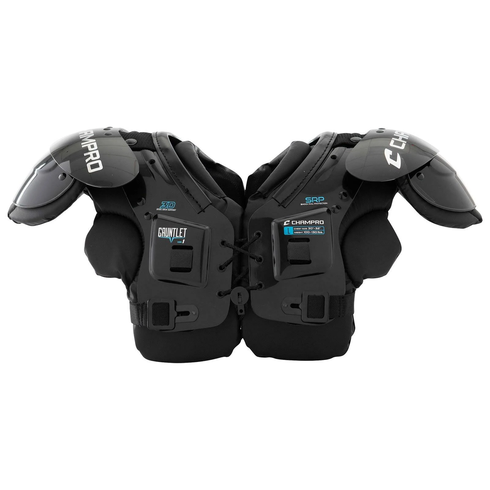 Champro Gauntlet I Youth Football Shoulder Pads, 2XS dersya