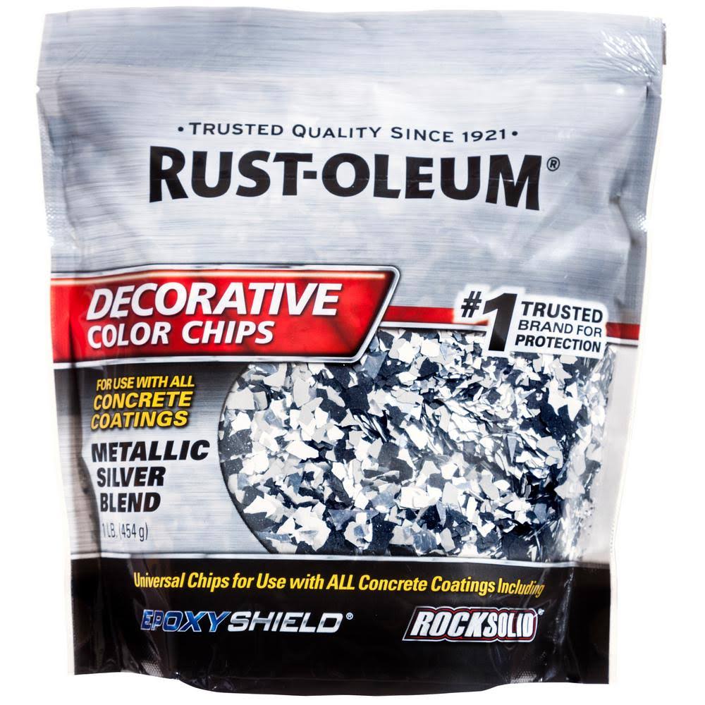 RustOleum 1 lb. Metallic Silver Decorative Color Chips (6Pack) dersya