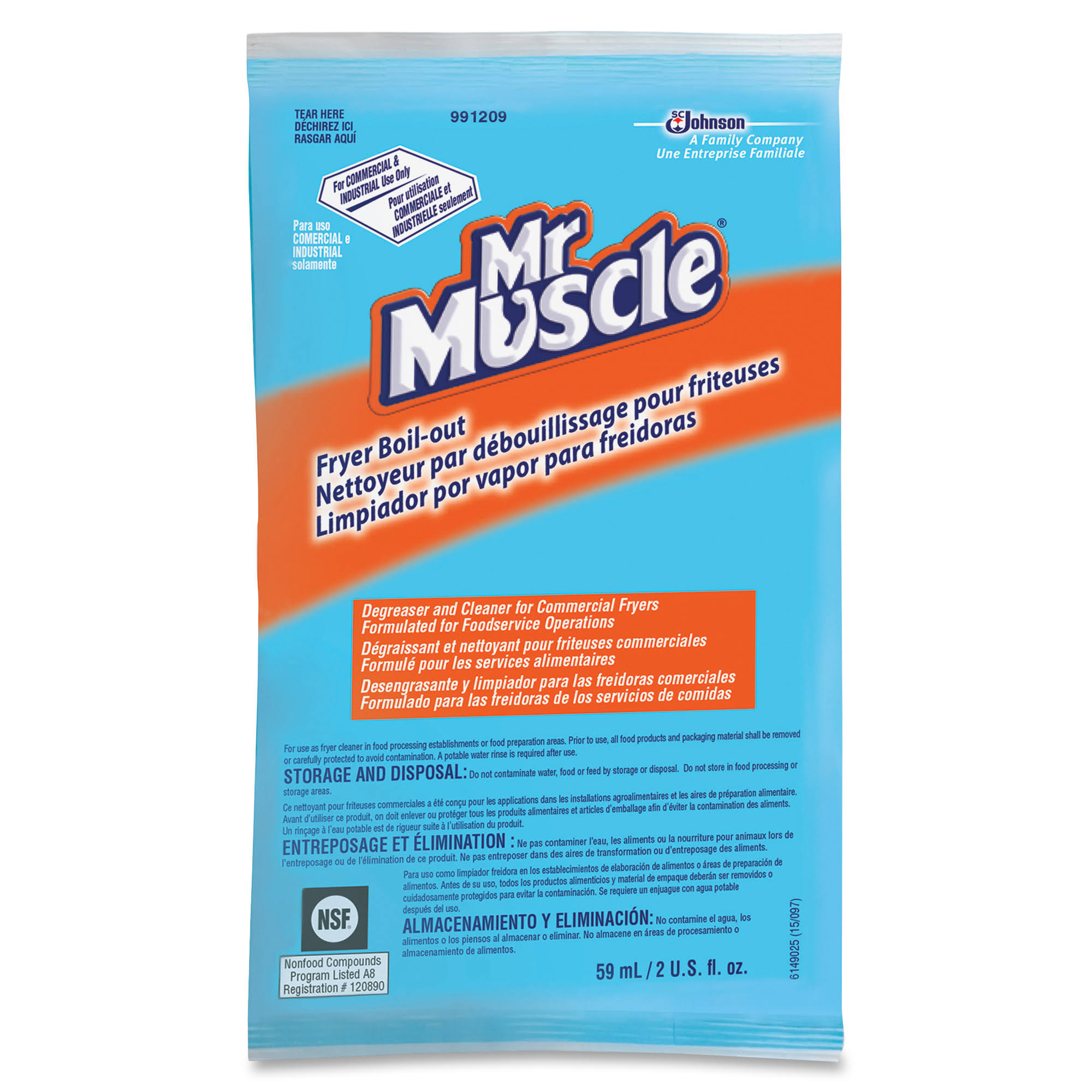 Mr. Muscle Fryer BoilOut Cleaner 36 pack, 2 fl oz packets dersya
