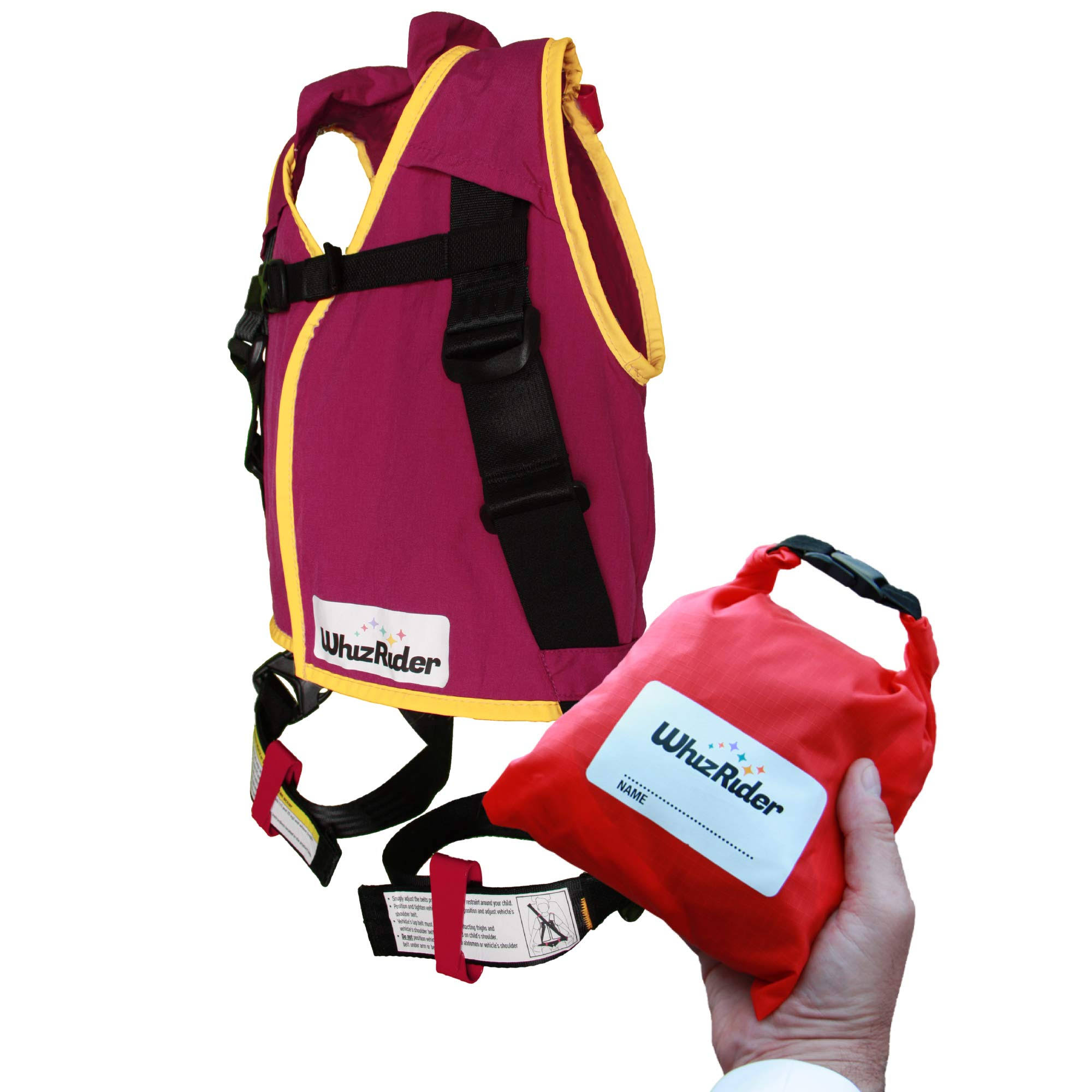 WhizRider The Most Compact Safe Portable Car Seat Option Ever Designed