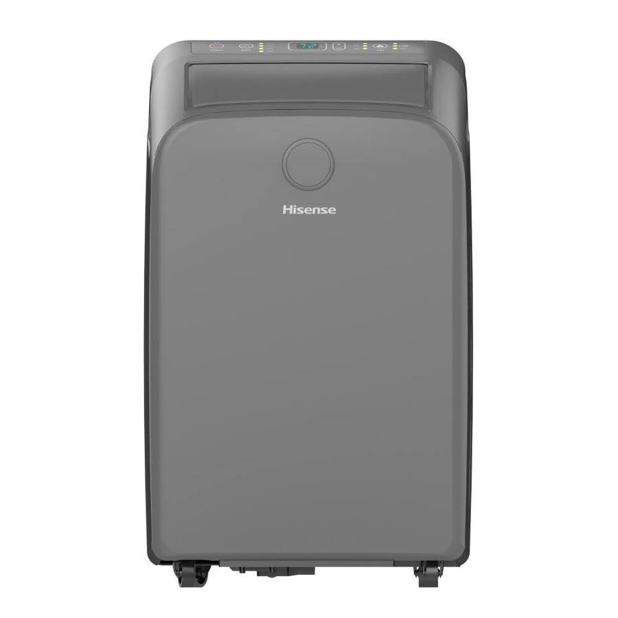 Hisense 7500 Btu Doe 12500 Btu Ashrae 115 Volt Grey Portable Air Conditioner With Heater In 5747