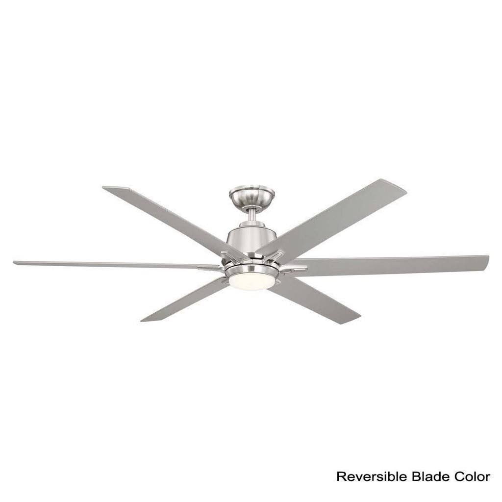 🔥Kensgrove 64 in. LED Brushed Nickel Ceiling Fan with Remote Control