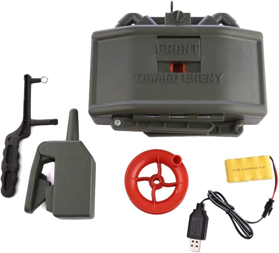 Skywin Toy Claymore Mine for Nerf War and Airsoft Trip Wire and Remote Detonating Plastic