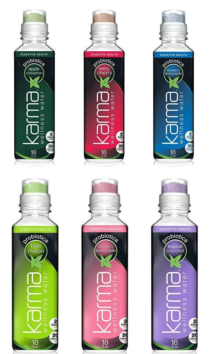 Karma Probitics Wellness Water 12 Pack (5 Flavor Variety Pack) dersya