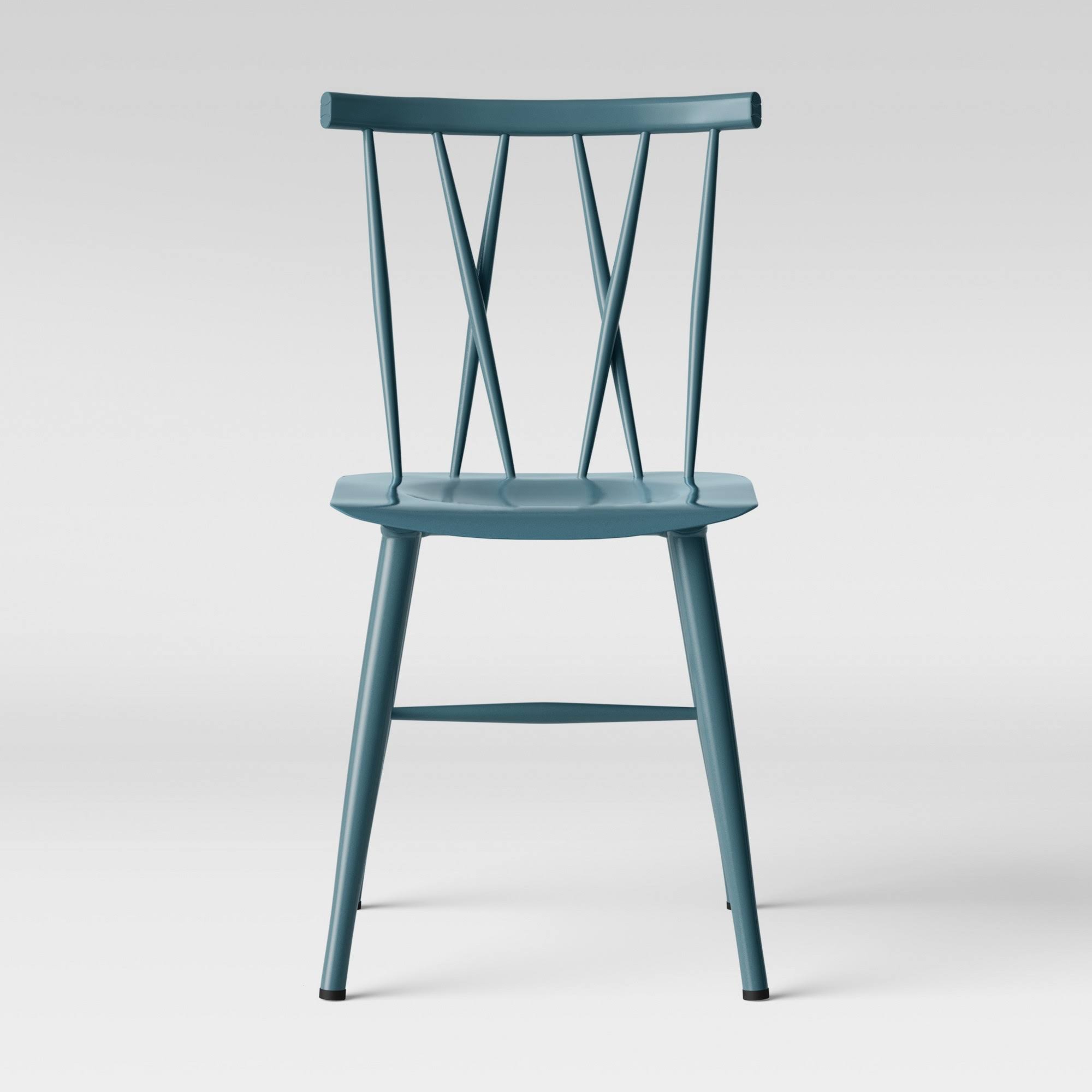 🔥Project 62 Becket Metal x Back Dining Chair Light Blue Set of 2 dersya