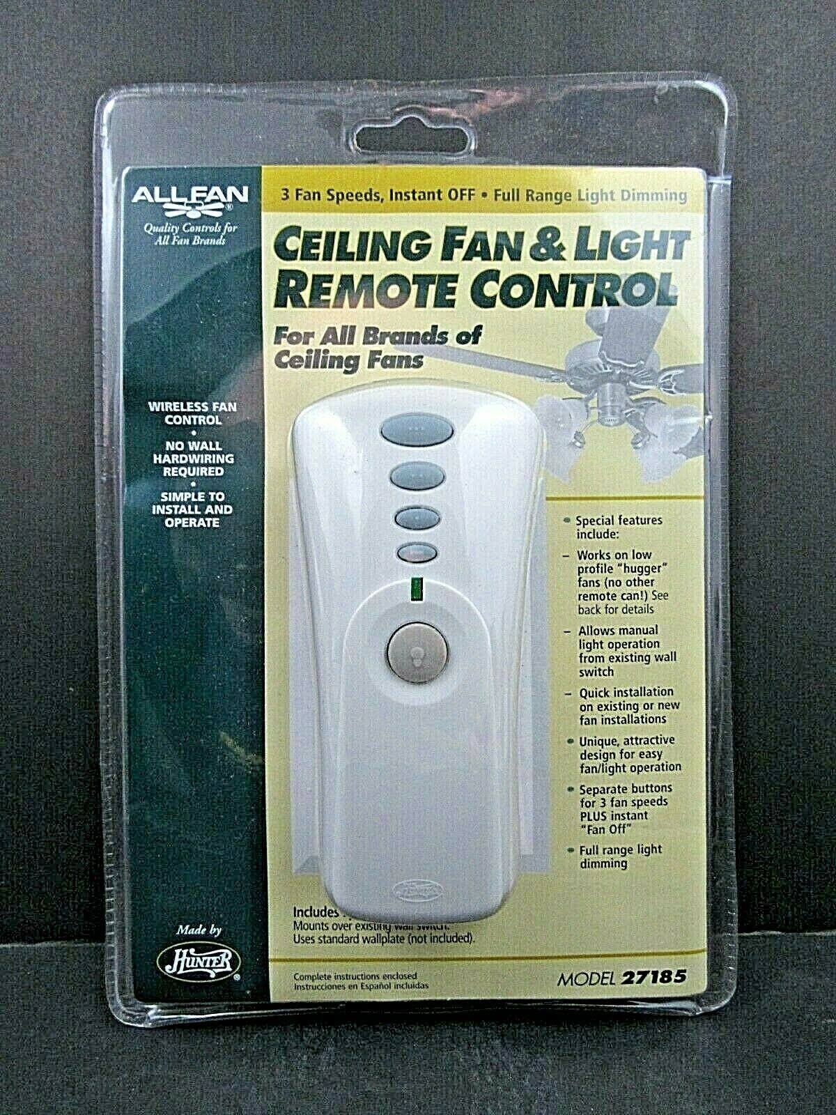 Hunter Universal Ceiling Fan Remote Control dersya
