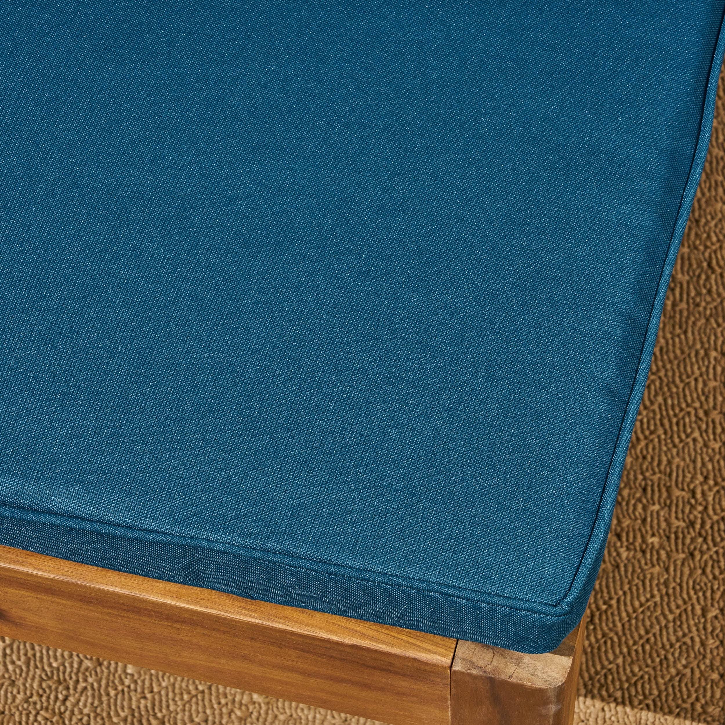 Christopher Knight Home Perla Outdoor Wood Double Chaise Lounge by Teak