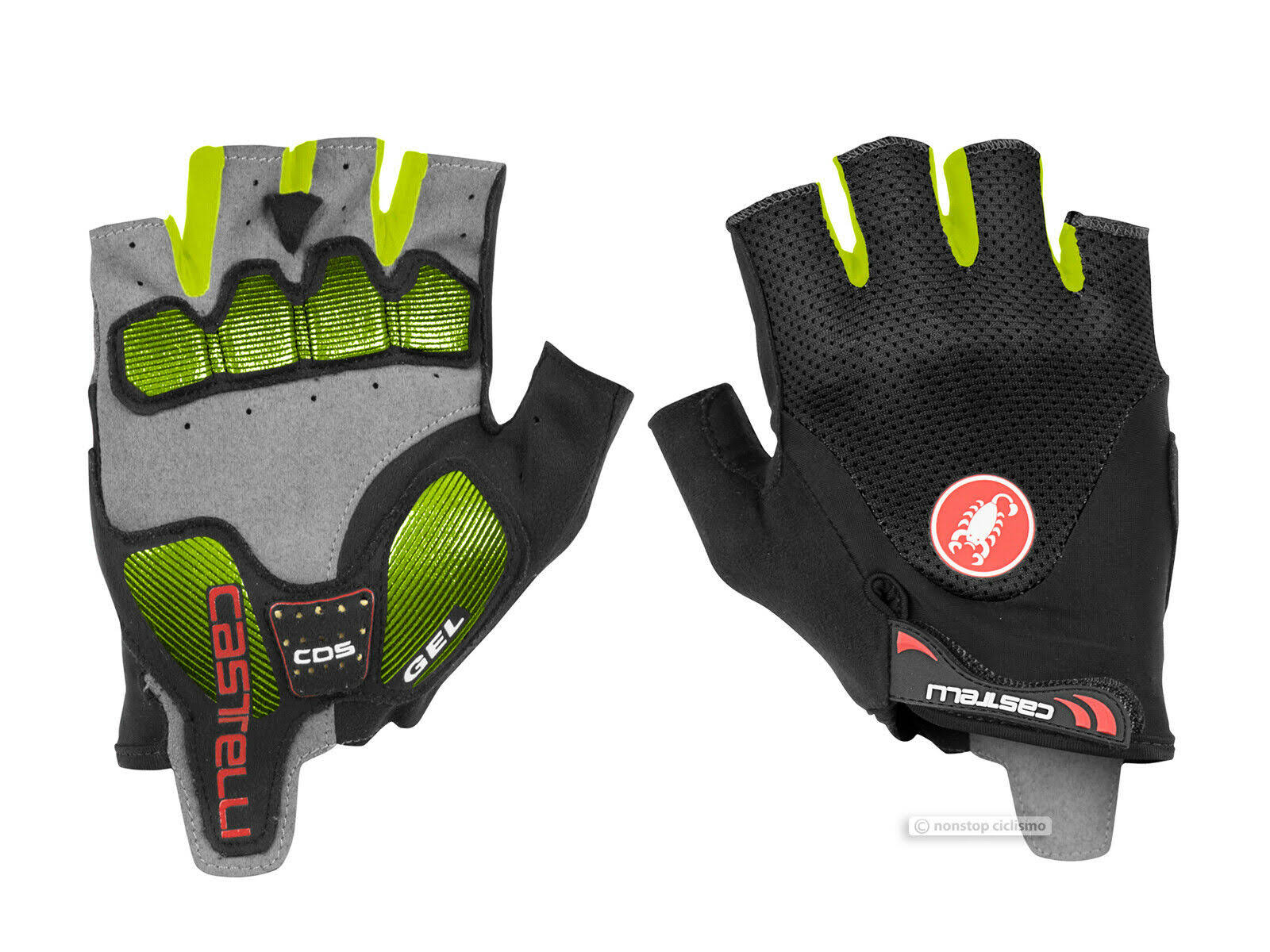 Castelli Arenberg Gel 2 Gloves XL Black/Yellow Fluo dersya