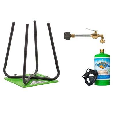 Three Lb Refillable Propane Cylinders With Refill Kit Flame King Dersya