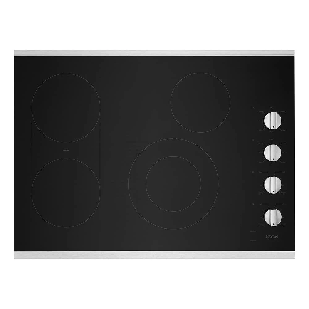 Maytag MEC8830HS 30Inch Electric Cooktop with Reversible Grill and