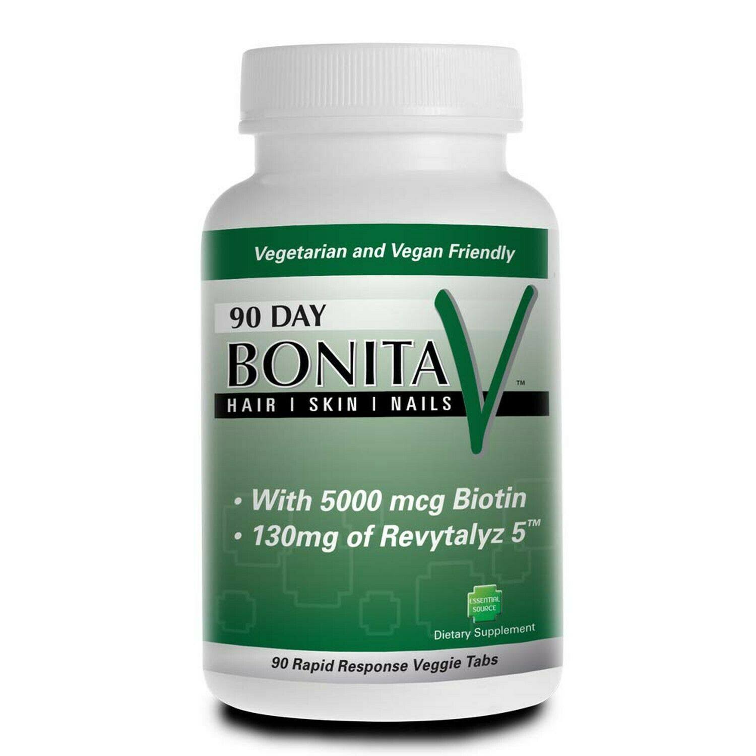 🔥Bonita V Hair Skin Nails 90 Day Supply Vegetarian Tablets dersya
