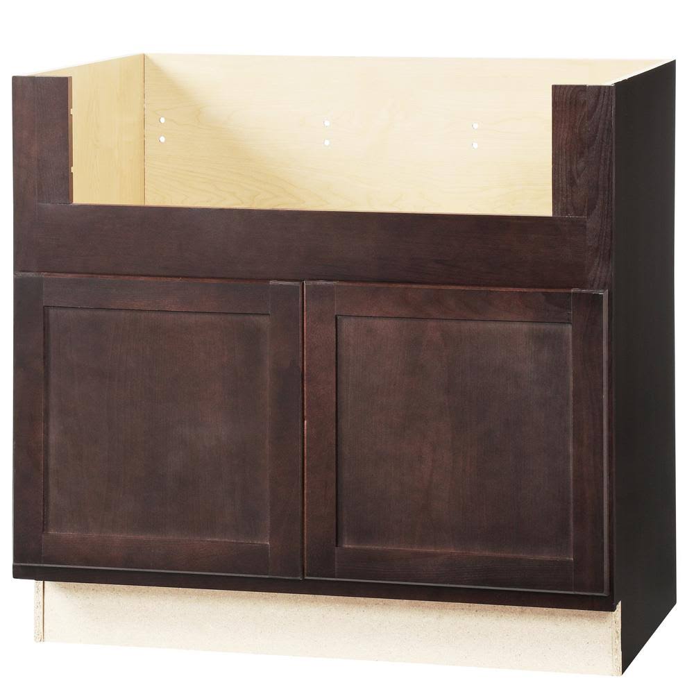 Hampton Bay Shaker Assembled 36x34.5x24 in. Farmhouse ApronFront Sink