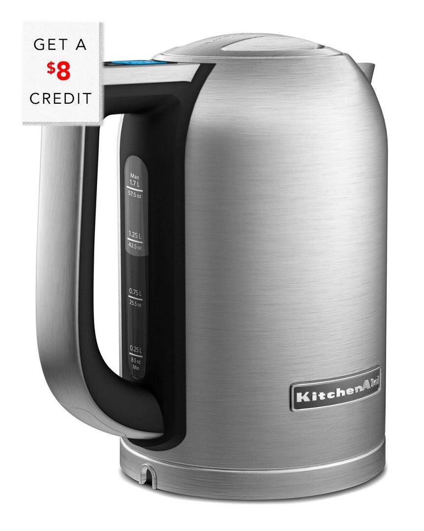 KitchenAid 1.7L Electric Kettle Brushed Stainless Steel dersya