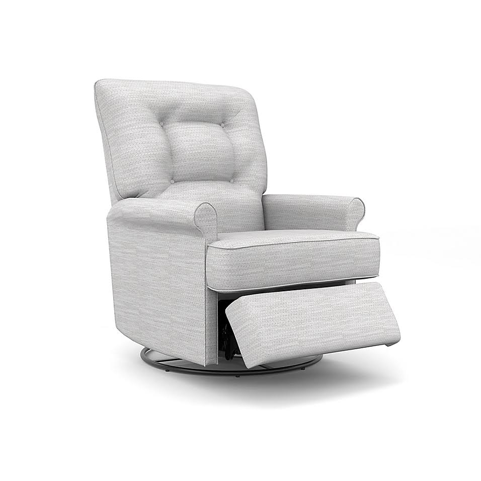 🔥Best Chairs Carissa Swivel Glider Recliner in Birch Champagne dersya