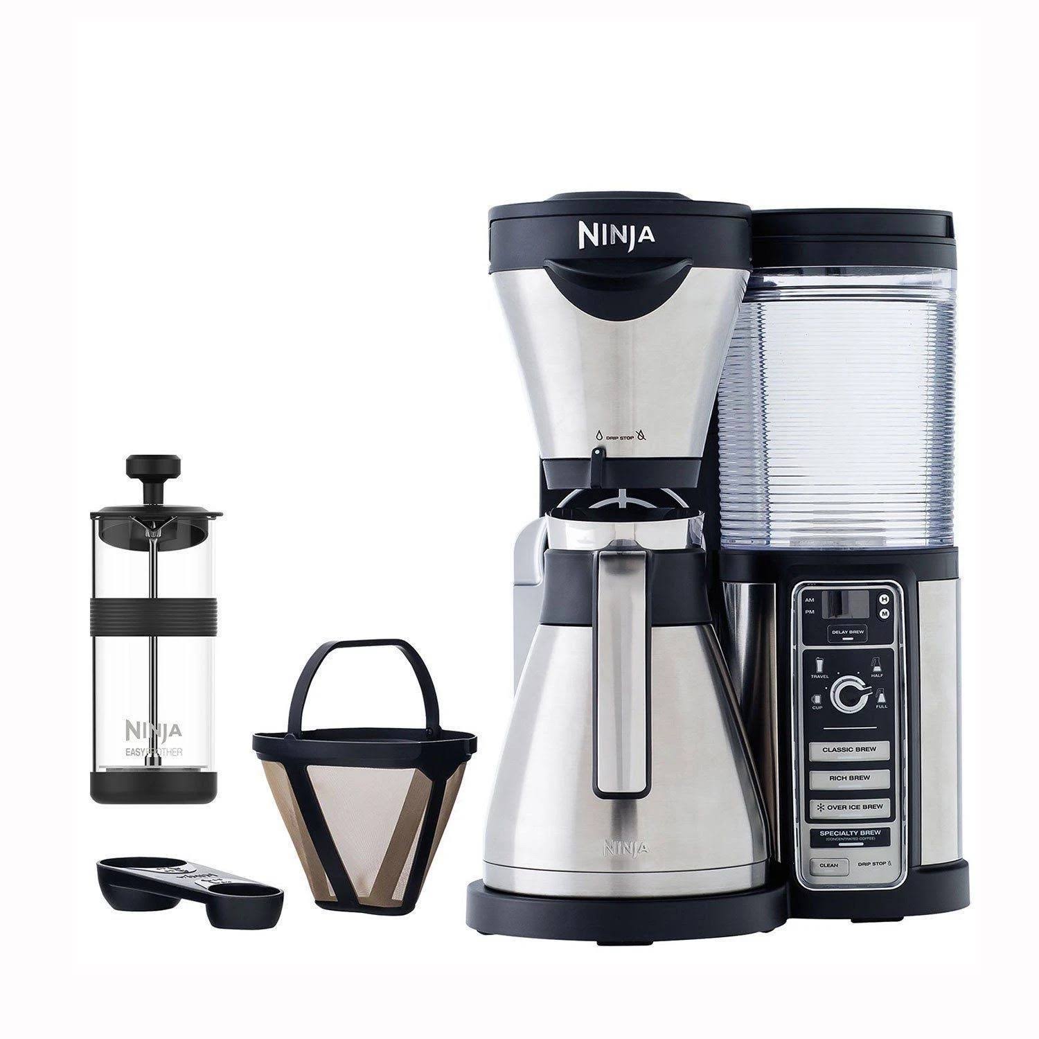 Ninja CF087 Coffee Bar Brewer with Stainless Steel Carafe u0026 AutoIQ
