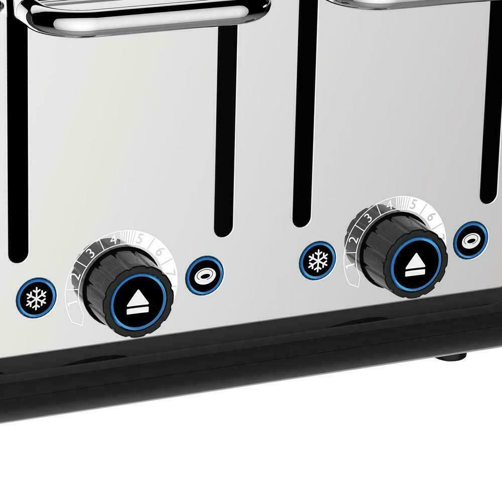 🔥Dualit Design Series 4Slice Toaster Stainless Steel/Black dersya