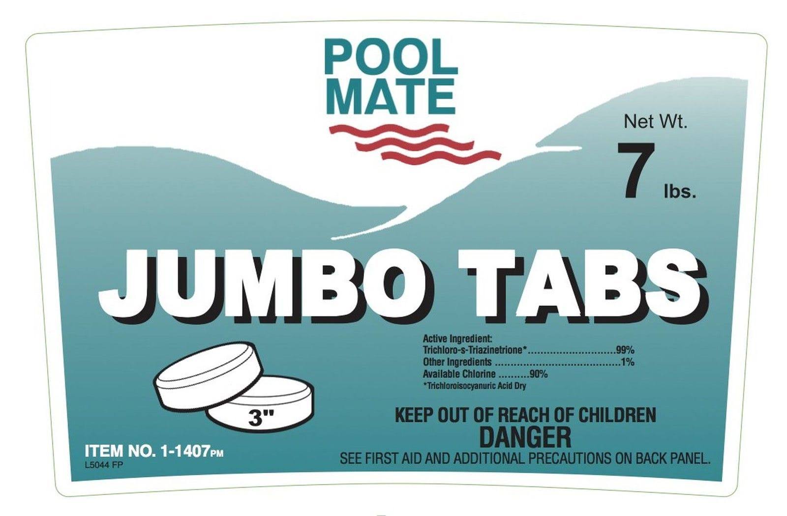 🔥Pool Mate 11407 Jumbo 3Inch Chlorine Tablets, 7Pound dersya